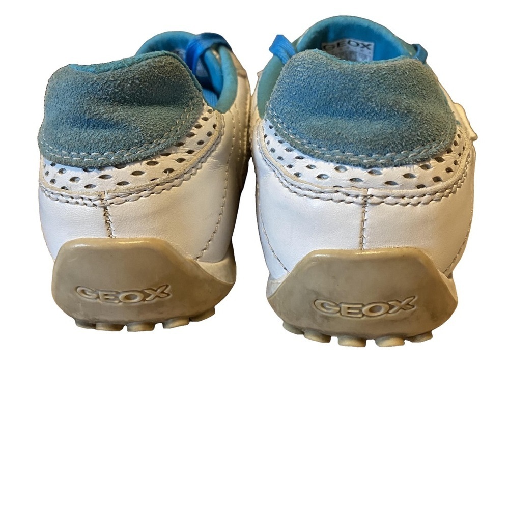 Geox Respira Women’s Blue & White Suede Sneakers Size 7 - Picture 7 of 9